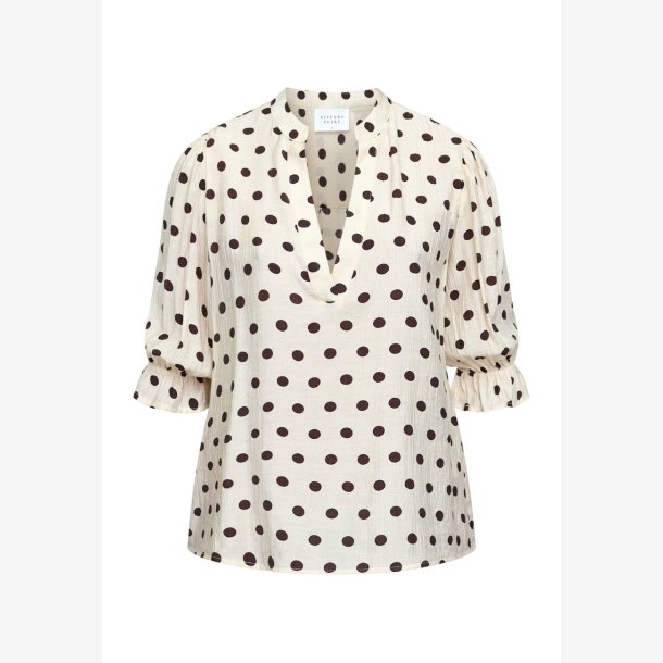 SISTERS POINT VENNY-SS9 - Cream/Brown Dot