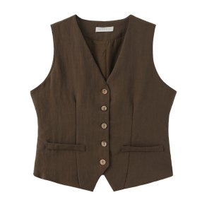 LUXZUZ 7977-2919  Alessandra Vest - Army Green 