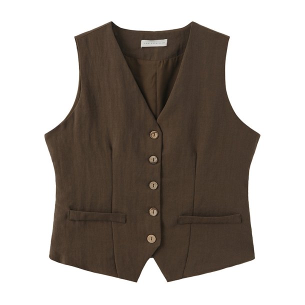 LUXZUZ 7977-2919  Alessandra Vest - Army Green 