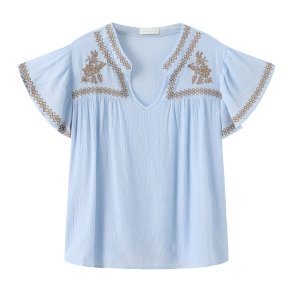 LUXZUZ 8027-2963  Vika Blouse - Light Blue 