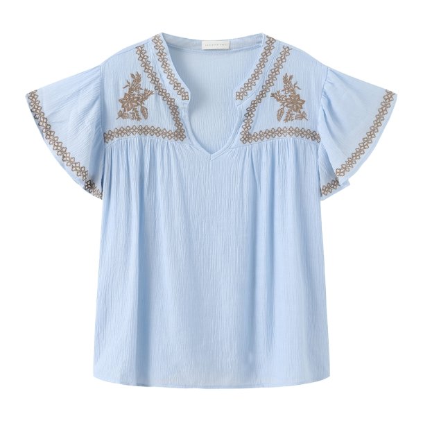 LUXZUZ 8027-2963  Vika Blouse - Light Blue 