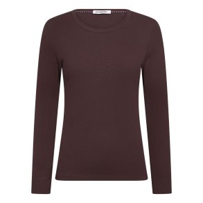Co'Couture 500409 GrannyCC LS Tee - Dark Brown