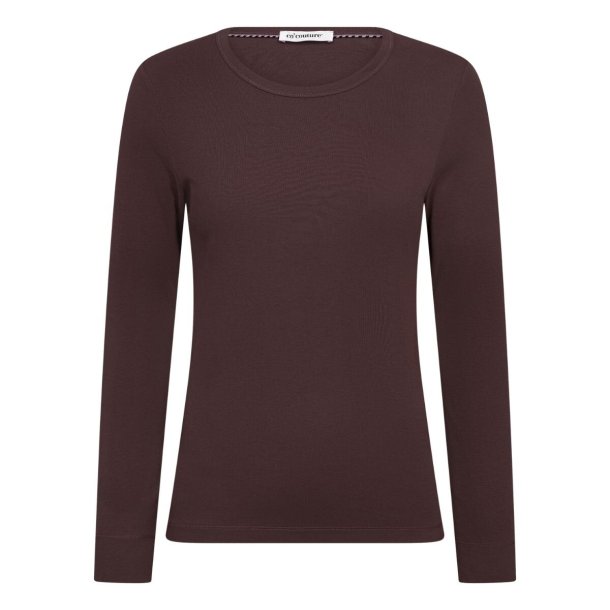 Co'Couture 500409 GrannyCC LS Tee - Dark Brown