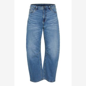 Culture 50111626 CUhailey Ami Cropped Jeans - Medium Vintage Blue Wash