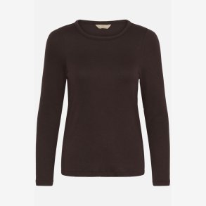 Culture 50113676 CUnia Juliet LS T-Shirt - Coffee Bean - Brown 