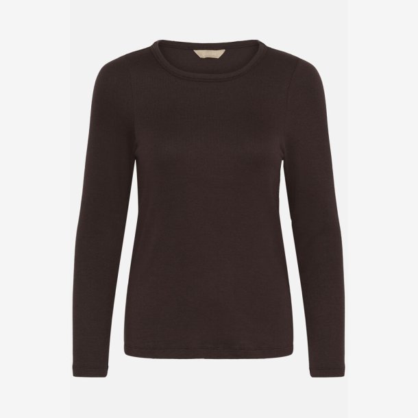 Culture 50113676 CUnia Juliet LS T-Shirt - Coffee Bean - Brown 