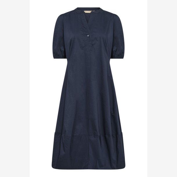 Culture 50110038 CUANTOINETT SS PLACKET DRESS - Blue Iris