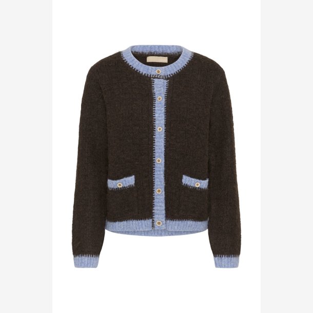Culture 50113490 CUgilan Cardigan - Brown/Blue