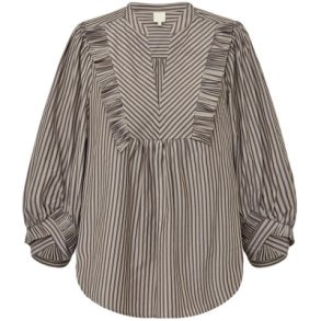  Gossia G2731 MeeGO Liv Blouse- Brown Stripes