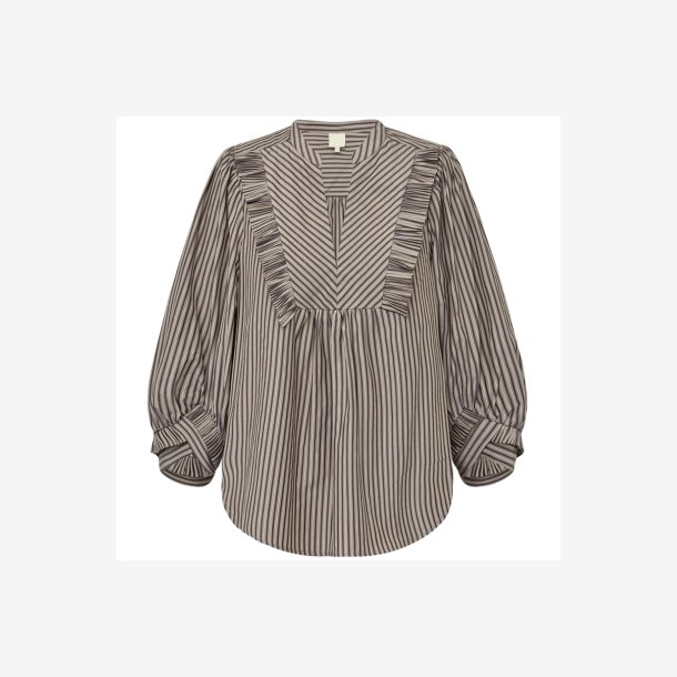  Gossia G2731 MeeGO Liv Blouse- Brown Stripes