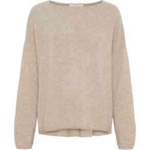 BTF CPH 500082 MIRA Pure Cashmere Pullover - Nougat Melange 