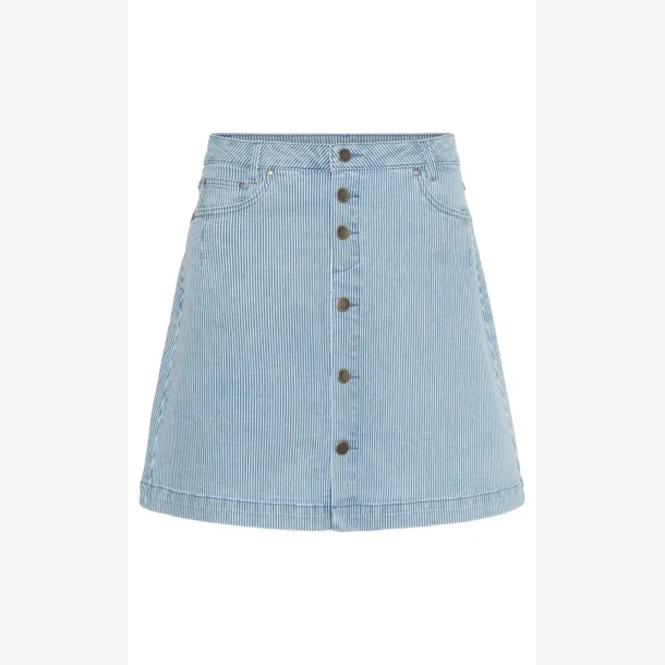 Culture 50111769 CUmilky Short Skirt - Blue/White stripe 