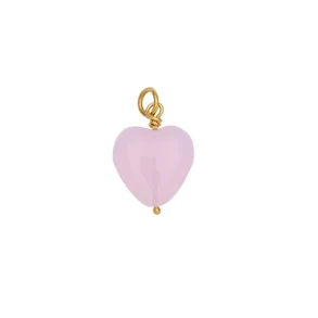 Pico French Grande Heart Pendant - Soft Rose  FG