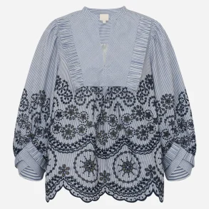 25354 MeeGo Cao Blouse - Blue stripes 