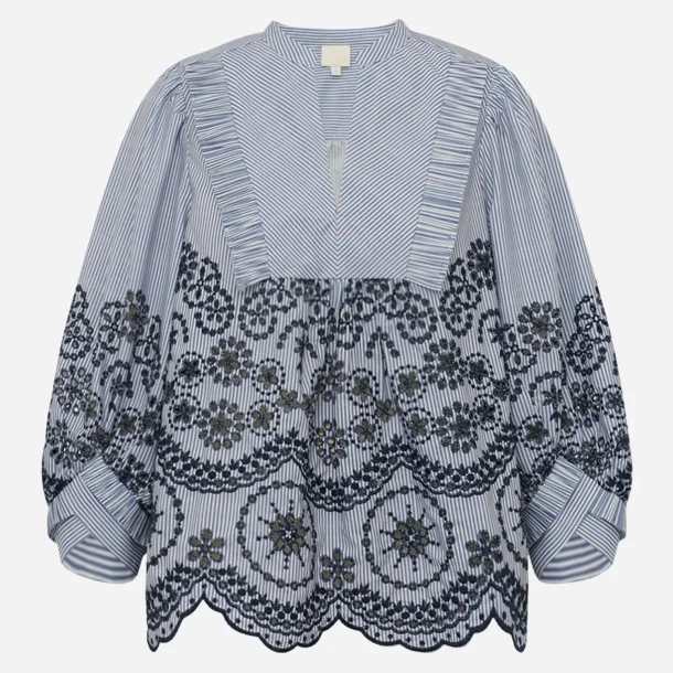 25354 MeeGo Cao Blouse - Blue stripes 