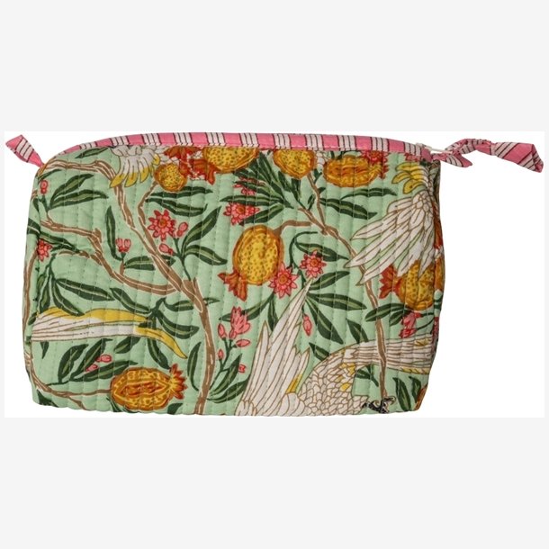 EJA AU780-997-12  Kosmetiktaske, artisan, fugl-mint/pink, 12x20 cm