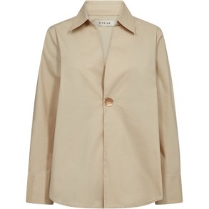 Pieszak J235349 PD-Tulip Poplin Button Shirt - Oyster White