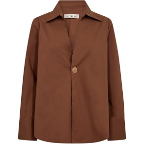 Pieszak J235349 PD-Tulip Poplin Button Shirt - Toffee