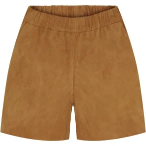 Notyz 11425 Suede shorts - Cognac