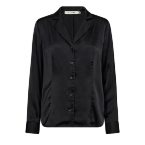 Pieszak J234742 PD-Iris Satin Shirt - Black