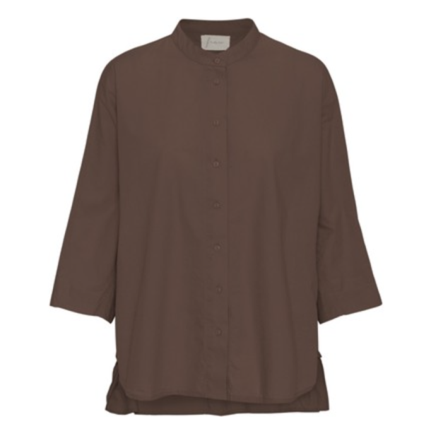 Frau Seoul short shirt - Coffe quartz brown