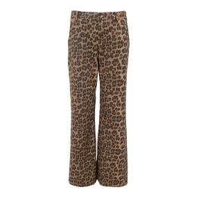 Black colour 40730 BCABBIE box stretch pant - Leopard