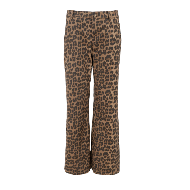 Black colour 40730 BCABBIE box stretch pant - Leopard