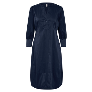 Culture 50110059 CUantoinett 3/4 sleeve Dress - Blue Iris 