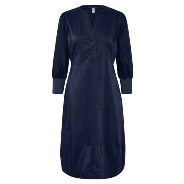 Culture 50110059 CUantoinett 3/4 sleeve Dress - Blue Iris 
