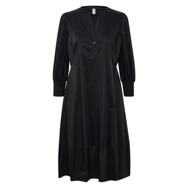 Culture 50110059 CUantoinett 3/4 sleeve Dress - Black