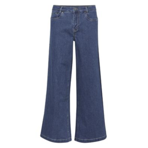 Culture 50111378 CUvarina Ami Wide Leg Jeans - Dark Vintage Blue Wash