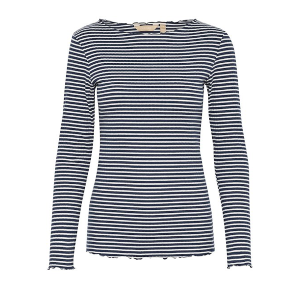 Culture 50111482 CUtea Dolly LS T-Shirt - Dress Blues/White Stripe