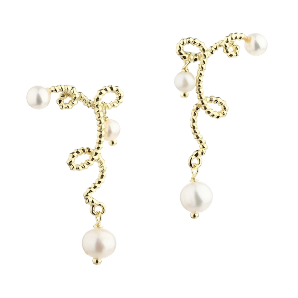 Aqua Dulce 5517 Love Stud Earring - Gold 