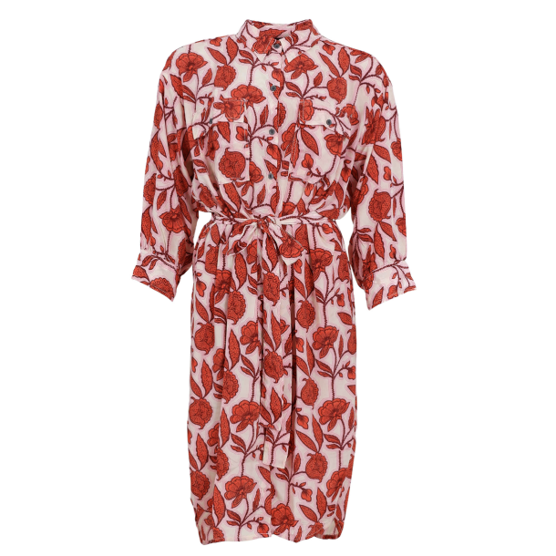BC 39190 Luna Pocket Shirt Dress - Urban red 