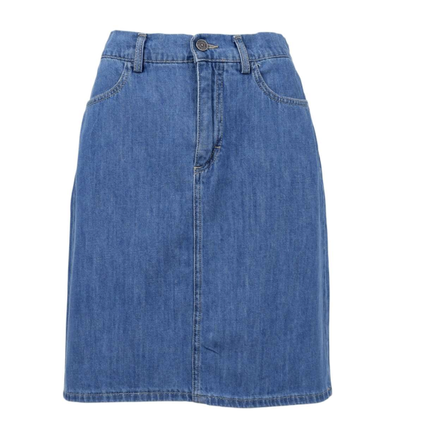 BC 40892 Nettie Denim Skirt - Mid Blue Wash