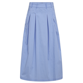 Co'couture - Mica CC Stripe Pleat Skirt- Pale Blue 