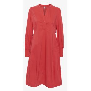 Culture 50110059 CUantoinett 3/4 sleeve Dress - Fiery Red