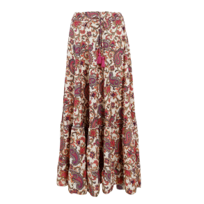 BC 39133 Luna Maxi Frill Skirt - Vivid Rouge 