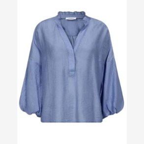 Co'couture - Kendra CC Frill Blouse- Pale Blue 