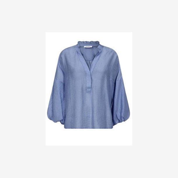 Co'couture - Kendra CC Frill Blouse- Pale Blue