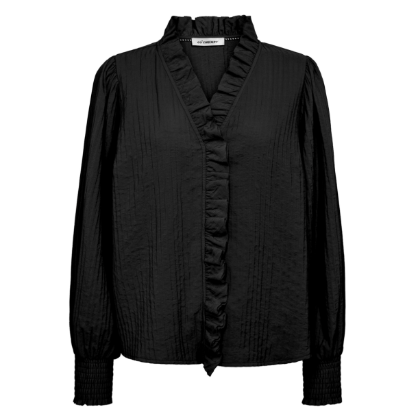 Co'couture - Shina CC Frill LS Shirt - Black 