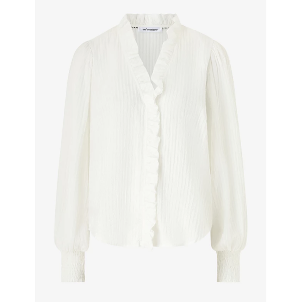 Co'couture - Shina CC Frill LS Shirt - Off White 