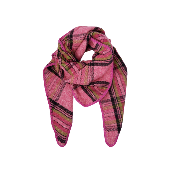 BC 208356 Bcleoni Chequered Scarf - Pink