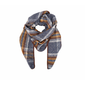  BC 208356 Bcleoni Chequered Scarf - Grey