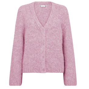 Co'couture - CharlieCC V-cardigan  - Pale Pink 