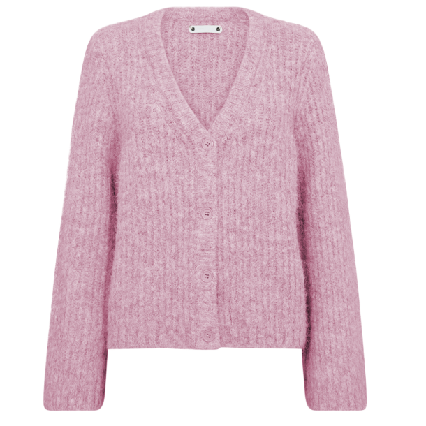 Co'couture - CharlieCC V-cardigan  - Pale Pink 