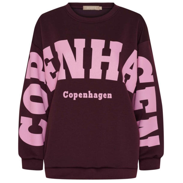  Marta 22659 MdcHbiscus Sweatshirt - Bordeaux 