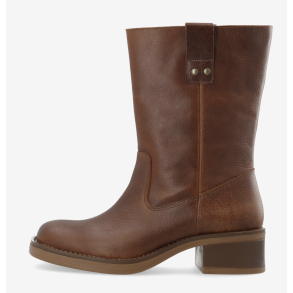 BIANCO 11302308 BIAMARY Mid Pull On Boot Pull Up Leather - Cognac 