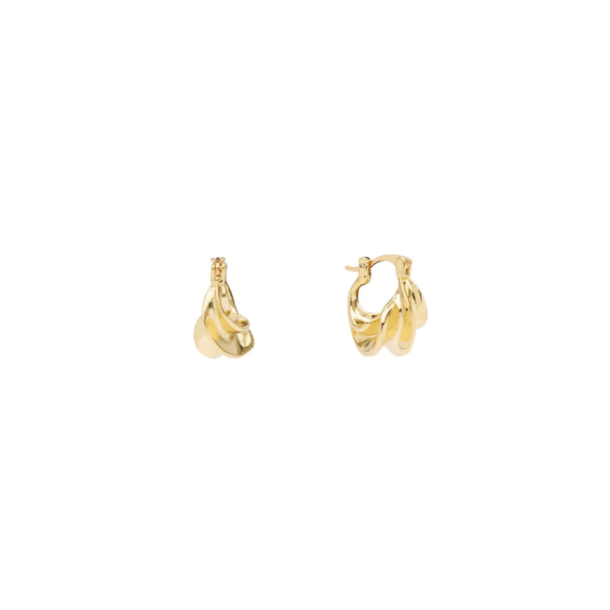 Pico Afrika Petite Hoops - FG, Goldplated 