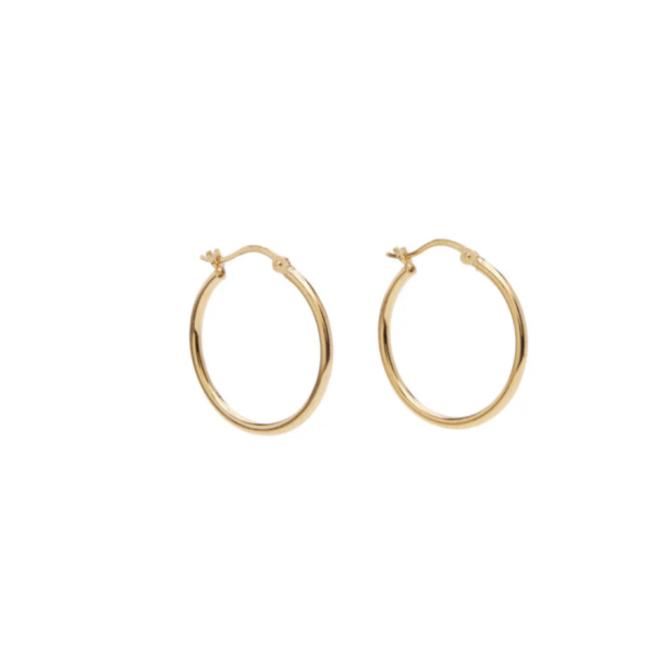 Pico Basic Large Hoops - FG, Goldplated